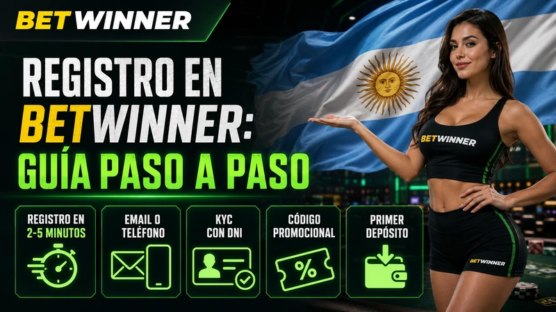 Formulario de registro Betwinner Argentina con pasos de alta segura